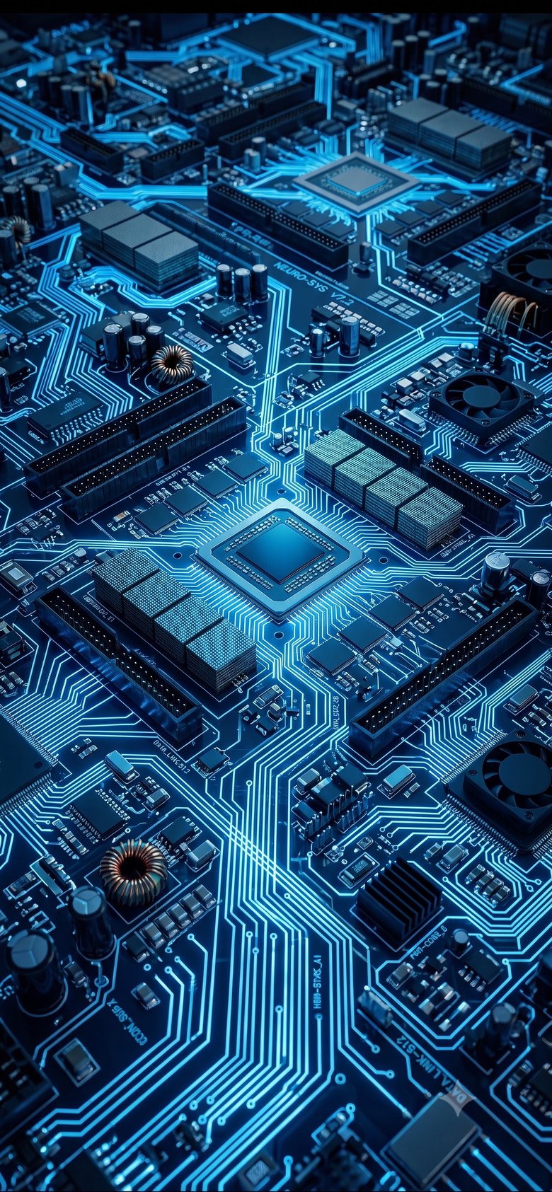 Yüksek yoğunluklu elektronik devre kartı (PCBA) yakın çekim